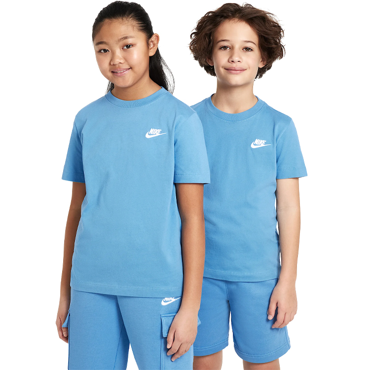 Tricou Nike K NSW TEE EMB FUTURA LBR / Unisex / M / Albastru deschis photo 3